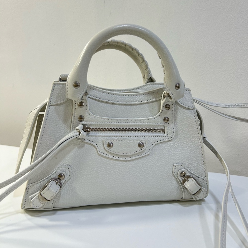 Balenciaga White Neo Classic City Mini Bag